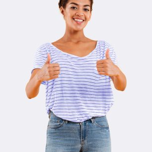 تیشرت راه راه زنانه